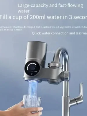 Filtre à Robinet 8 Étapes : Eau Pure, Stérilisation UV et Chauffage Instantané